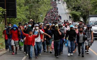 Hondure os alistan nueva caravana migrante El Sol de M xico